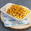 Chicken Curry Korma 1/2 Rice & 1/2 Chips